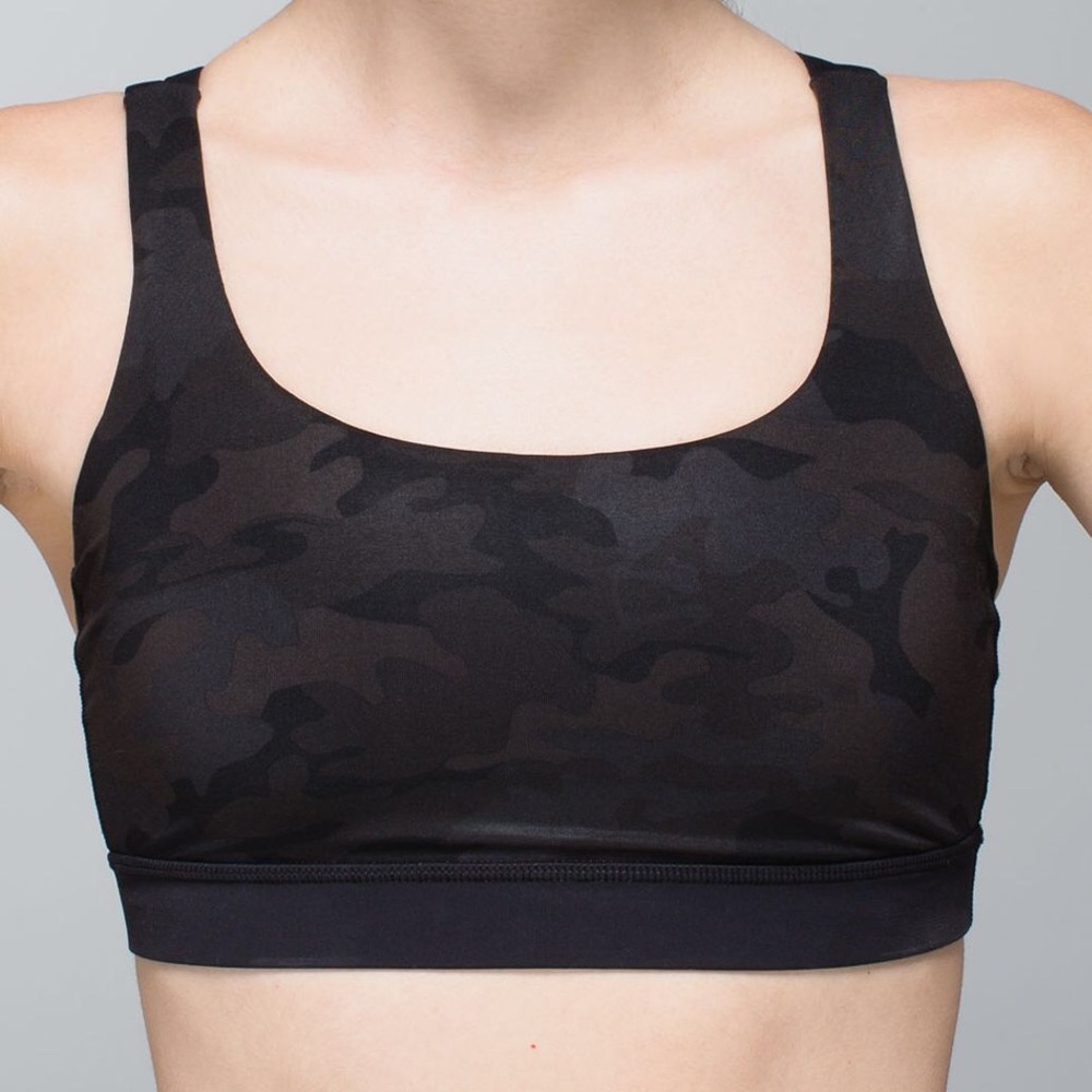 Lululemon Align Black Camo Sports Bra | Size 6
